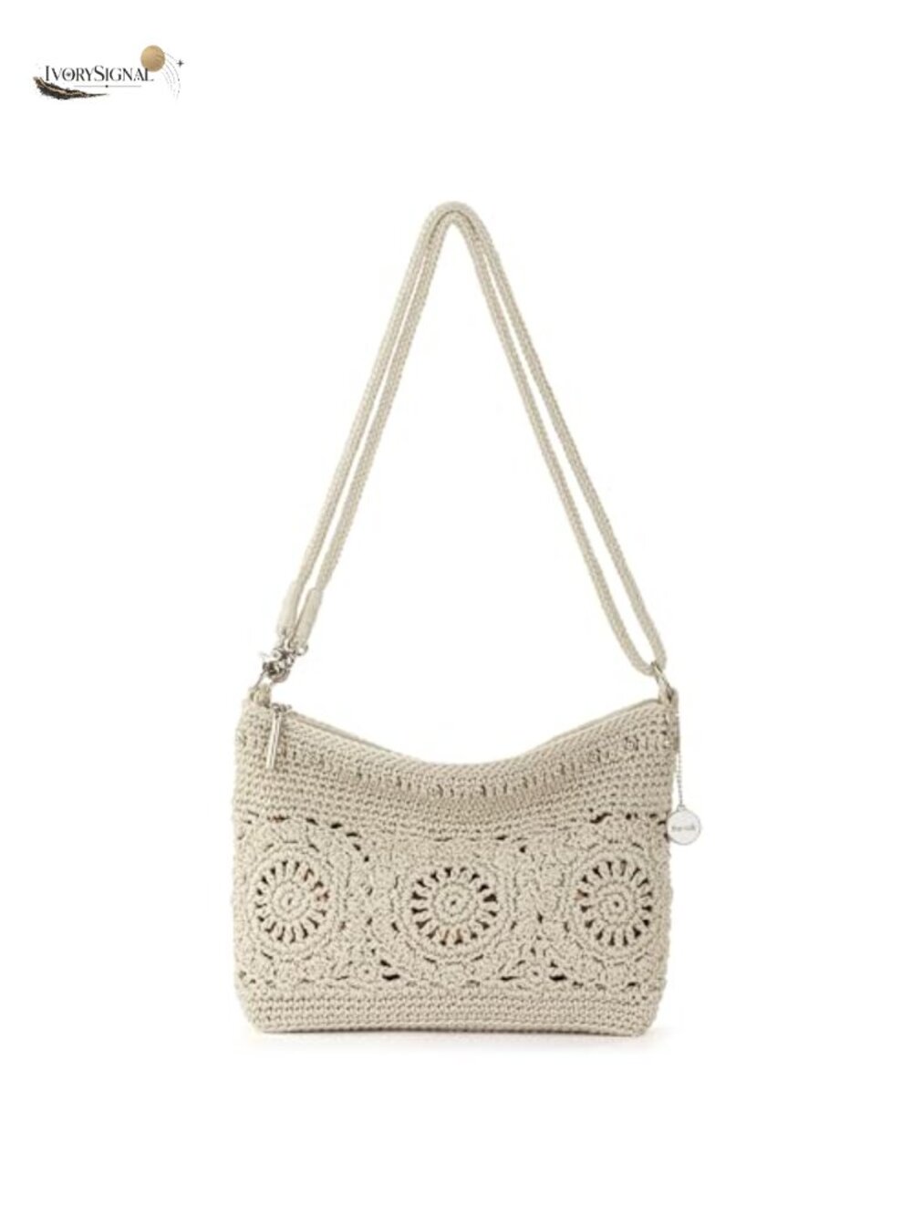 Hand-Crochet 3-in-1 Convertible Crossbody Purse Clutch Wristlet
